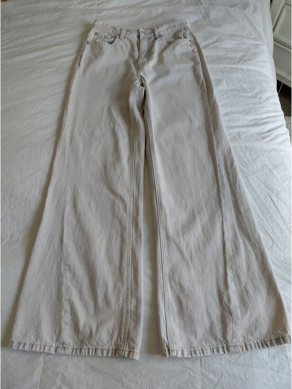 Pistola Ruby High Waist Wide Leg Jeans Forward Twisted Side Seam EUC #827